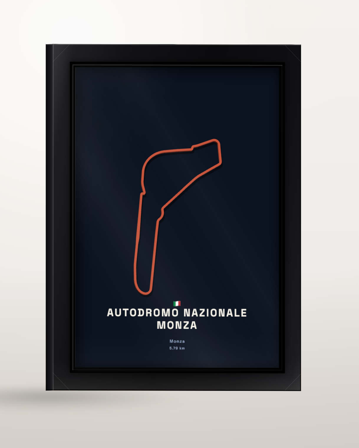 Autodromo Nazionale Monza framed poster at an angle