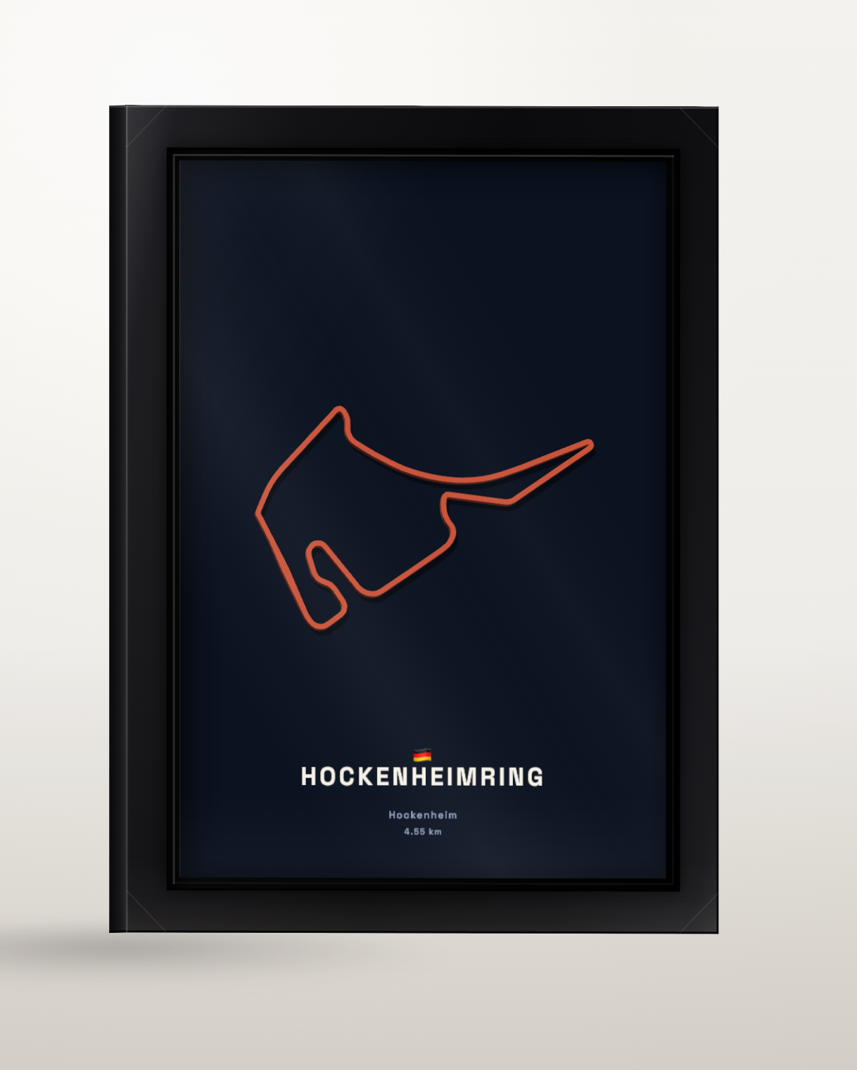 Framed Raceline print of Hockenheimring