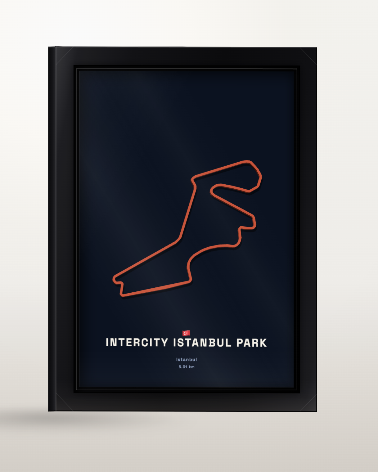Framed Raceline print of Intercity Istanbul Park