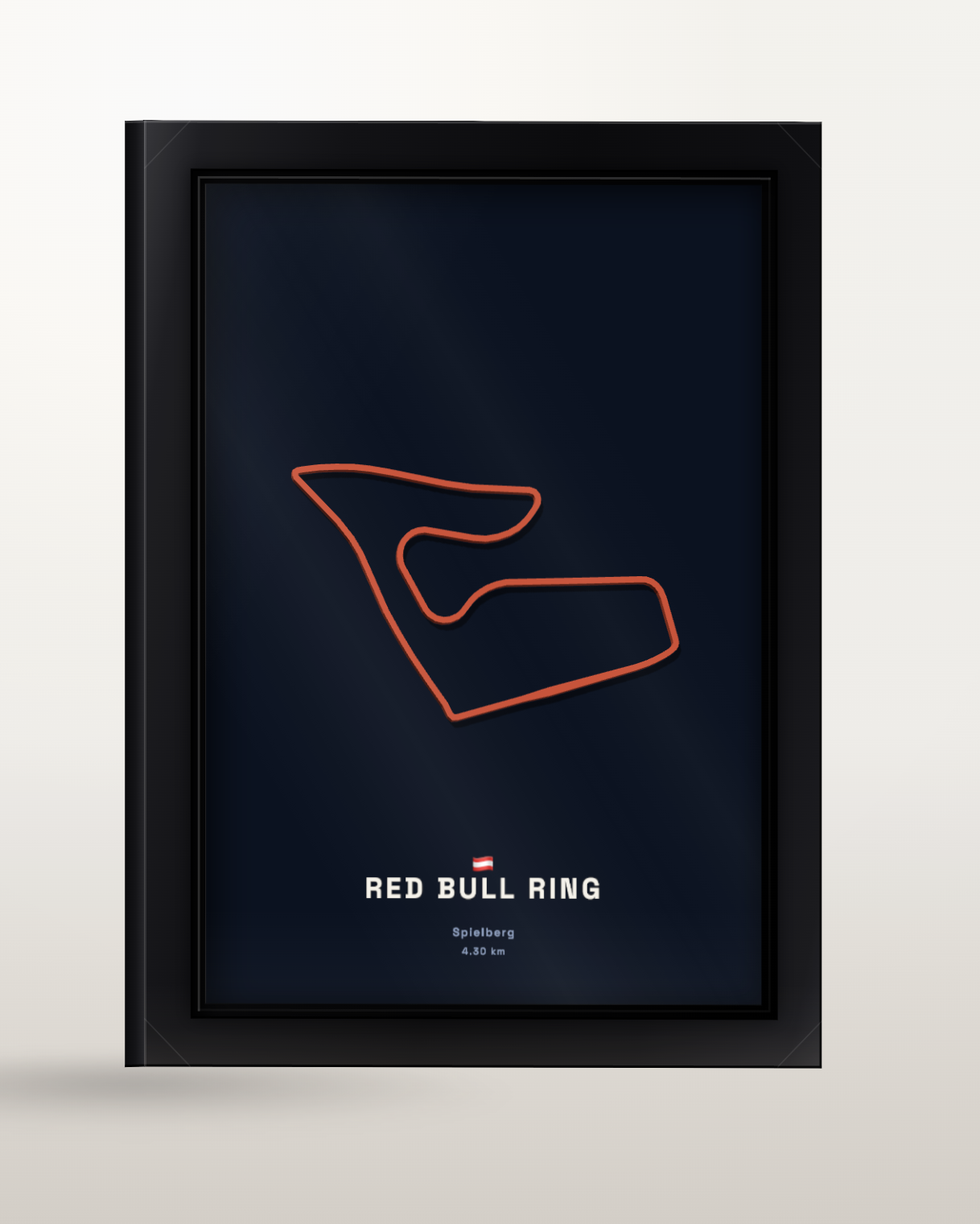 Framed Raceline print of Red Bull Ring